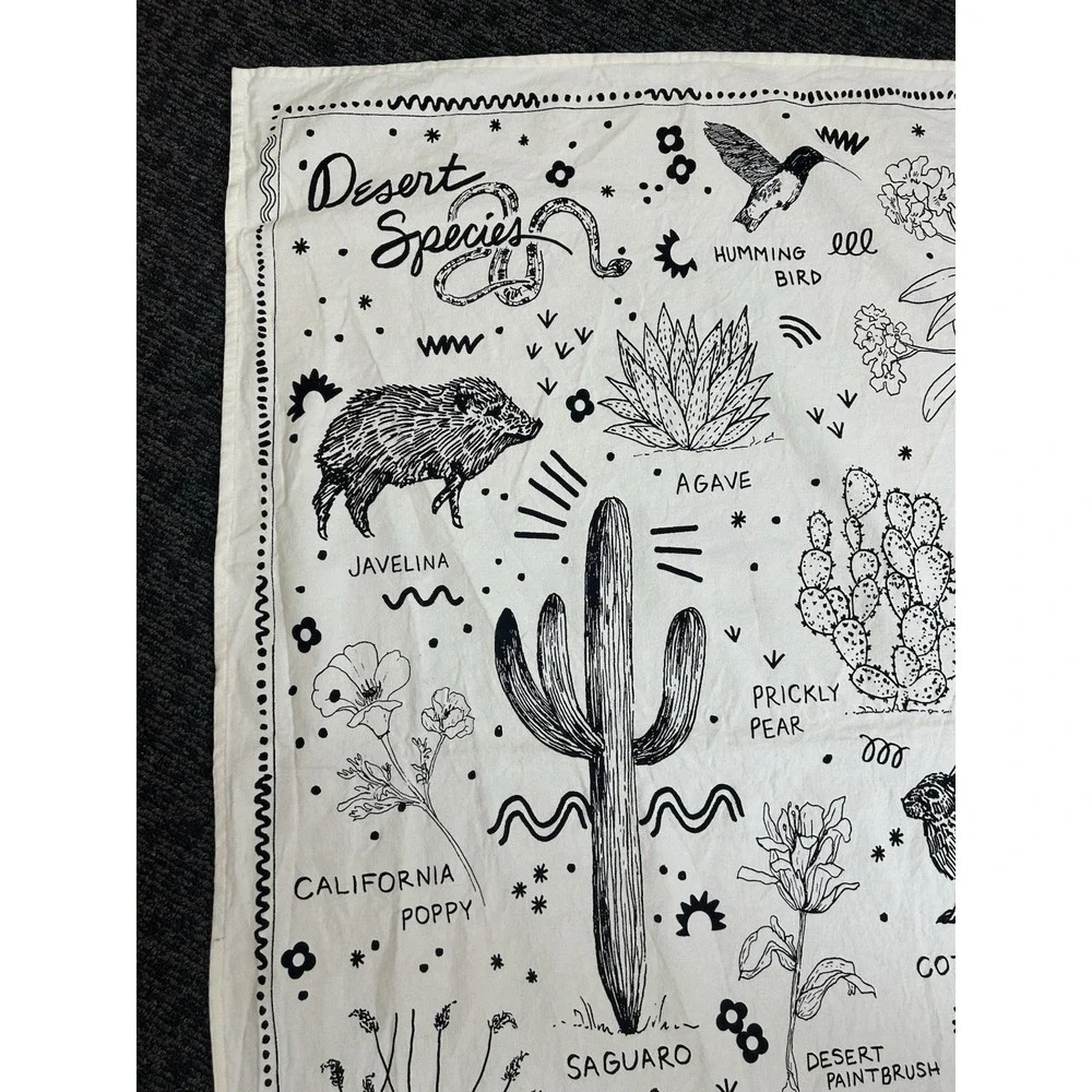 Desert Species Cotton Canvas Tapestry Wall Hanging Home Decor Art Poster Boho